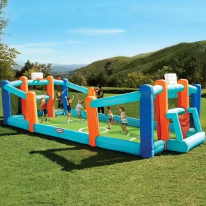 Alternative view of Huge Backyard Soccer & Basketball Court