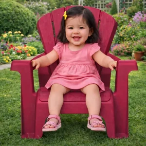 Alternative view of Garden Chairs - Red 4 Pack