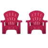 Garden Chair - Red 2 Pack