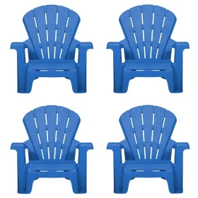 Garden Chair - Blue 4 Pack