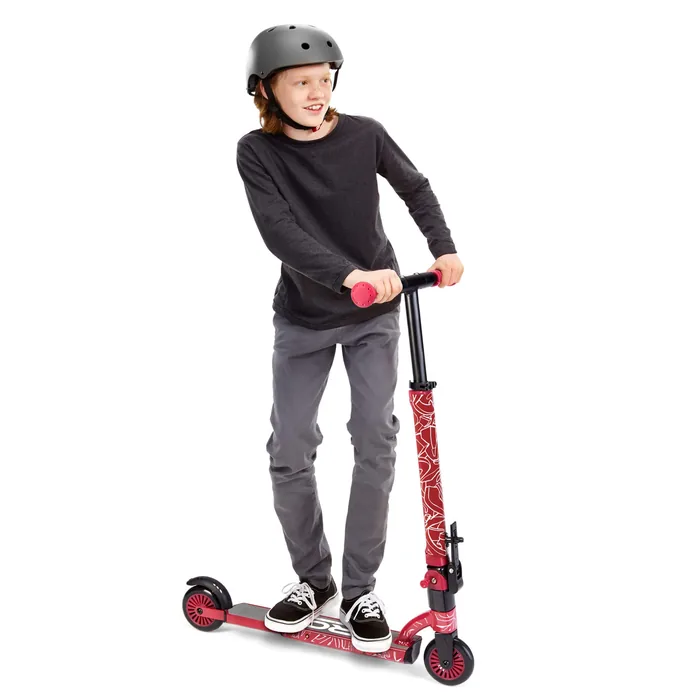 Viro Rides Compact Scooter Black and Red - Image 2